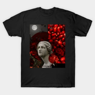 Aesthetics, darkness, gothic, romantic, moon, dark academia T-Shirt